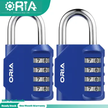 4 Digit Combination Padlock - Lock for Gym, Employee, School Locker, Hasp, Fence