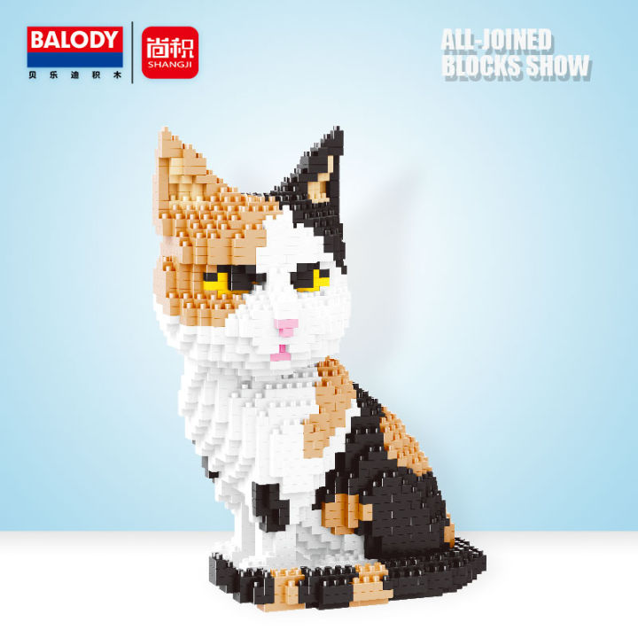 balody-น่ารักการ์ตูนแมวอาคารบล็อกอิฐเพชรแมวดำรุ่นของเล่นเพื่อการศึกษาเด็กสาวของขวัญ