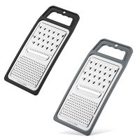 2PCS Cheese Grater Multi-Purpose Vegetable Slicer Portable Hand-Held Stainless Steel Graters for Kitchen Adjustable