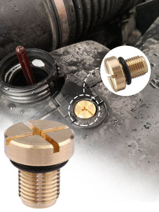 Coolant Expansion Tank Bleeder Screw Brass for BMW E36 E39 E46 Car Oil