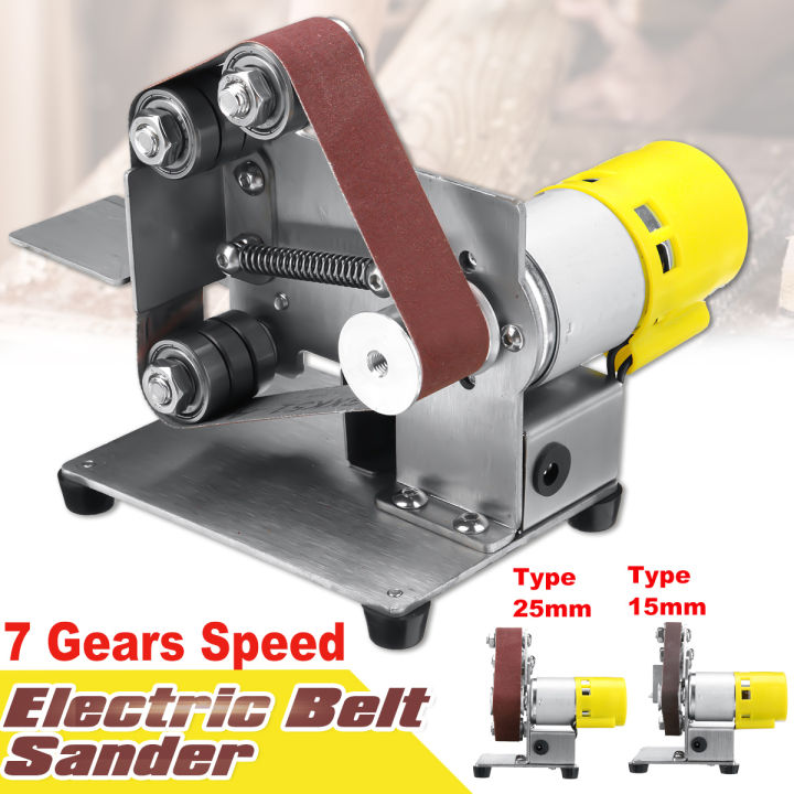 Mini Belt Sander Electric Grinder Knife Sharpener DIY Polishing Tool  Machine