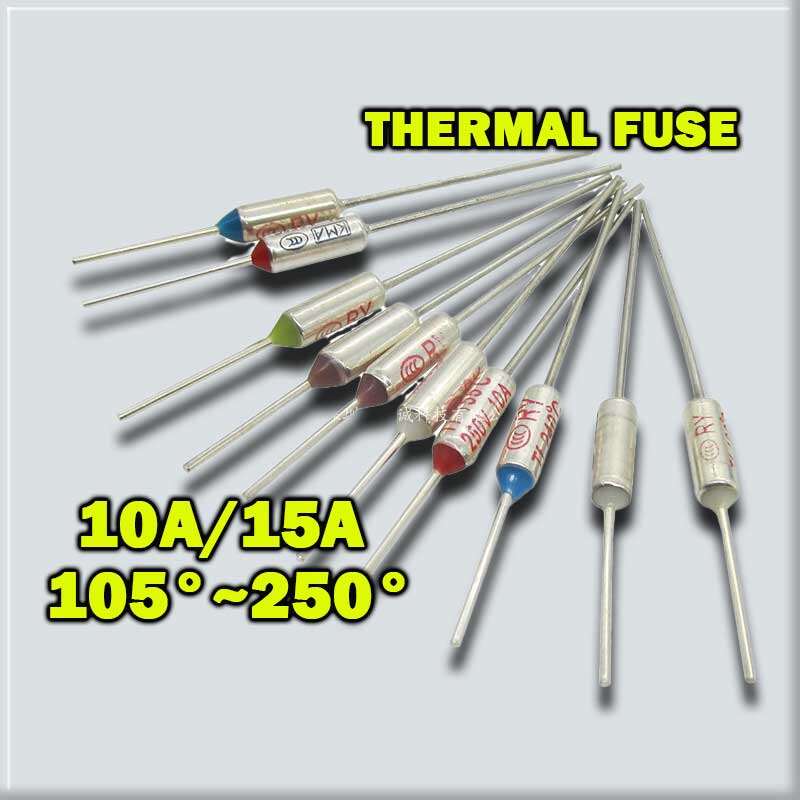 THERMAL CUTOFF FUSE 216 deg C 10A 250V 2pcs Discount Supplements Get