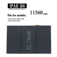 แท็บเล็ตแบตเตอรี่11560MAh สำหรับ Apple iPad 3 4 IPad3 IPad4 A1403 A1416 A1430 A1433 A1459 A1460 A1389 Bateria + เครื่องมือฟรี