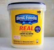 Hộp 3 Lít Xốt MAYO Thailand BEST FOODS Real Mayonnaise halal