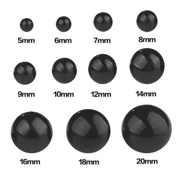 100pcs 6-12mm Black Plastic Crafts Safety Eyes for Bear Soft Toy