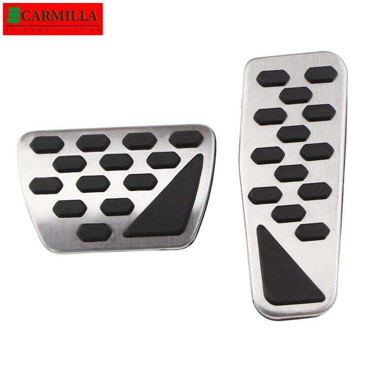 milla Gas Brake Pedal Cover Car Stainless Steel Foot Pedals Pad Kit For