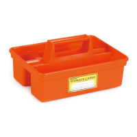 Penco Storage Caddy Orange / กล่องจัดระเบียบสิ่งของแบบมีหูหิ้ว สีส้ม แบรนด์ Penco จากประเทศญี่ปุ่น (HEB028-OR)