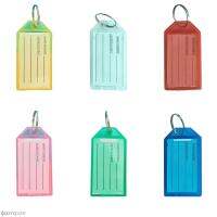 【DT】 hot  40PCS/lot DIY Plastic Tag Key Chain Candy Color Baggage Hotel Office Marking Number Classification Keychains Classification