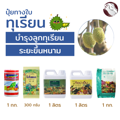 #จัดส่งฟรี#ปุ๋ยบำรุงลูกทุเรียน #เพิ่มความสมบูรณ์ให้กับผล #สร้างเปลือก #หนามเขียว #ไม่หลุดร่วง #ปุ๋ยกิฟฟารีนของแท้ 100%