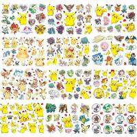 MAREING ฟิกเกอร์แอคชั่น สติกเกอร์รอยสัก Pikachu กันน้ำกันน้ำได้ การ์ตูนลายการ์ตูน รอยสักชั่วคราวสำหรับเด็ก ของตกแต่งงานปาร์ตี้ อะนิเมะ สติ๊กเกอร์ของเล่นเด็ก ของขวัญวันเกิดของขวัญ