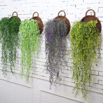 【cw】 85Artificial HangingPlant Fake Vine Willow Rattan Flowers Artificial HangingForGarden Wall Decoration 【hot】