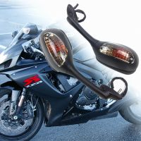 Motorcycle Mirror Rearview With Turn Signal Light Mirror For Suzuki GSXR600 750 2006-2010 GSXR 1000 2005 2006 2007 2008