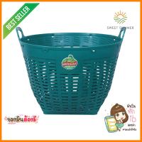 เข่งพลาสติก BIGONE COPO 702 เบอร์ 2 58X58X45 ซม. สีเขียวROUND PLASTIC BASKET BIGONE COPO 702 NO.2 58X58X45CM GREEN **ลดราคาจัดหนัก **