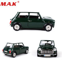 1:24 D Iecast รถ1969 MINI COOPER คลาสสิกยานพาหนะรุ่นรถสปอร์ตของเล่นสีแดง/สีเขียวสำหรับสะสม