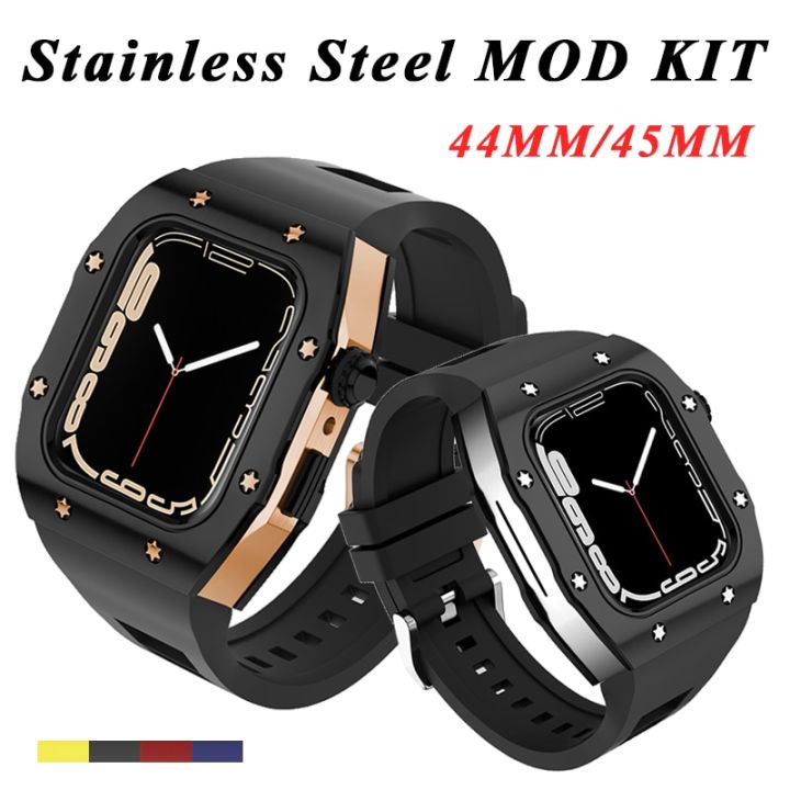 alloy-case-for-apple-watch-8-7-6-5-4-metal-frame-bezel-watchband-for-iwatch-series-44mm-45mm-strap-luxury-mod-kit-steel-cover-straps