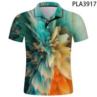 Breathable polo shirt Graffiti print, comfortable to wear Summer Fashion Harajuku Style For Men 2023 Top