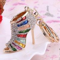 QianXing Shop Novelty High Heel Shoes Rhinestone Shoe Charm Women Handbag Girl Bag Pendant Ornaments