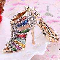 Honnyzia Shop Novelty High Heel Shoes Rhinestone Shoe Charm Women Handbag Girl Bag Pendant Ornaments