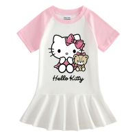 Hello Kitty Toy Bear Pink Dream Birthday Party Princess Pleated Dress For Kids Dress For Kids Girl Fashion HelloKitty Princess Dress Kids Dress For Baby Girl Dress For Kid Dress For Kids Baby Dress For Girls Dress For Kids Girl 1-8ปีครับ