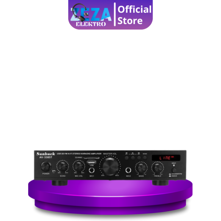 Audio Amplifier Bluetooth EQ Karaoke Home Theater FM 2000W - AV-338ST ...