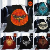 New Style Death Moth Series Super Soft Throw Blanket Flannel All Season LightWeight for Living Room/Bedroom Warm Blanket King Queen Size