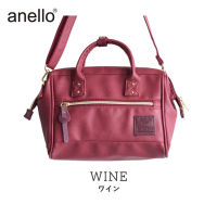 anello กระเป๋าสะพายข้าง Retro Mini Boston Shoulder Bag Anello 2 way pu Boston mini ของเเท้ !!!!-AN614