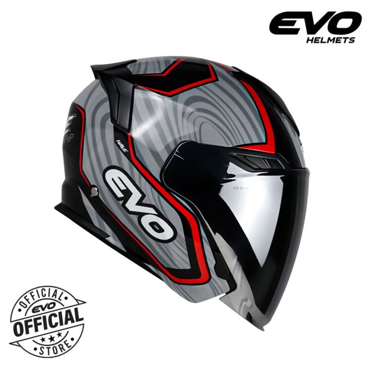 Evo Rx 7 Wave Half Face Dual Visor Helmet Lazada Ph 