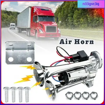 600db Car Horn Super Loud Dual Trumpet Air Horn Compressor 12v/24v For Car  Truck Boat Train Horn Hooter For Auto Sound Signal