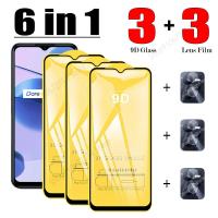 6ใน1สำหรับ C53 Realme C31 C35 C30 9d Realme กระจกเทมเปอร์ C33 C11 C15 C55 C30s สำหรับ C25s C17 C12 C21y C25y