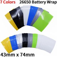 20/500pcs 26650 Battery Film Tape PVC Heat Shrink Tube Precut Shrinkable Sleeve Tubing Protect Pipe Cover for Batteries Wrap Cable Management