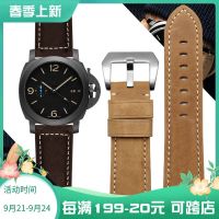 2023 new Suitable for Panerai 441 watch strap genuine leather pam441 382 watch strap Panerai watch strap 24 26MM