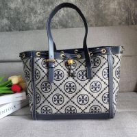 กระเป๋าสะพาย กระเป๋าถือ ใบเล็ก Tory Burch T Small T Monogram Jacquard Tote