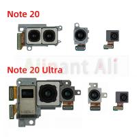 กล้องด้านหน้าของแท้เหมาะสำหรับ Samsung Galaxy Note 20 N981U N981B พิเศษ N986U N986B กล้องหลังหลักยืดหยุ่น