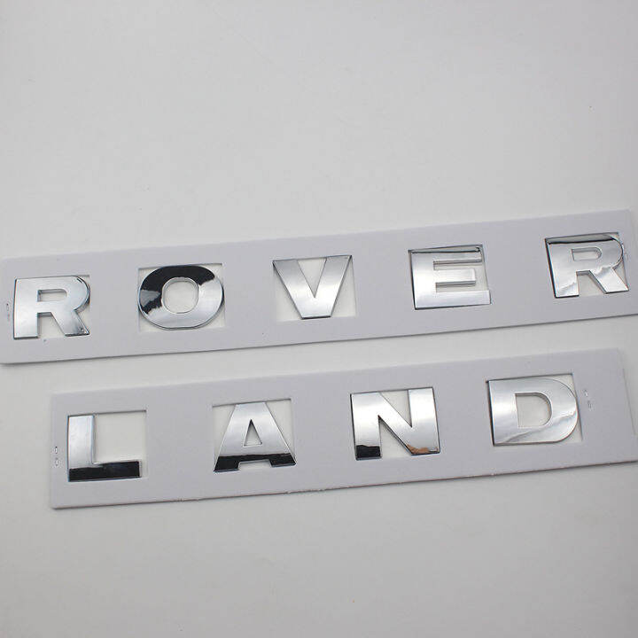 Car Hood bonnet emblem for LAND ROVER Letter sticker Rear Trunk Logo ...