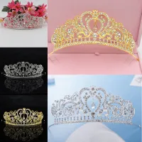 X-H งานแต่งงานเจ้าสาวเพื่อนเจ้าสาวคริสตัล Tiaras มงกุฎรักหัวใจหมวกกันน็อกสาวอุปกรณ์ผมเจ้าสาวเครื่องประดับศีรษะ