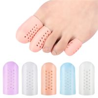 ❇✎✲ 2pcs 1pair Finger Toe Protector Silicone Gel Cover Cap Pain Relief Preventing Blisters Corns Nail Tools Foot Care Toe Separators