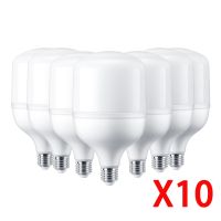 [HOT QQZIWWUJJWG 104] 10ชิ้น/ล็อตหลอดไฟ LED E27 E14 60W 50W 40W 30W 20W 15W 10W 7W 5W 3W Lampada LED Light AC 220V Bombilla Spotlight โคมไฟ