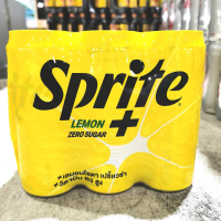 Sprite Lemon Plus Zero Sugar สไปรท์ เลมอนพลัส สูตรไม่มีน้ำตาล 325 มล. แพค 6 กระป๋อง