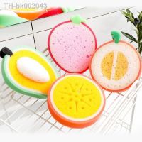 ✲ 1/4pcs Creative Sponge Kitchen Accessories Fruit Shape Washing Dishes Sponge Cleaning Dish Remove Stains