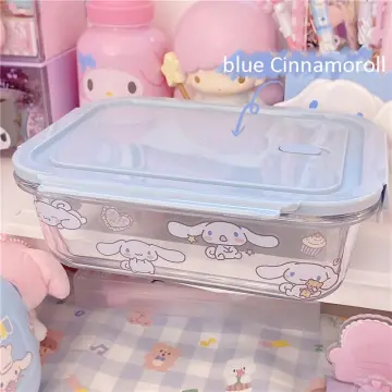 Kuromi My Melody Cinnamoroll 2-Level Bento Box w/Tableware + Lunch Box Bag  Set Inspired by You.