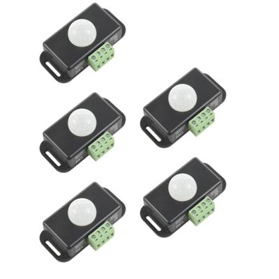 Automatic Adjustable PIR Motion Sensor Switch IR Infrared Detector Light Switch Module DC 12 24V 8A for LED Strip