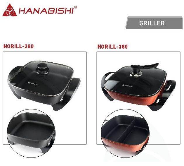 Hanabishi Electric Griller HGRILL280/HGRILL380 Lazada PH