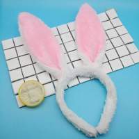 Home For Decorations Party Bunny Costume Dress Hairband Plush Prop Headband Ear Rabbit Kids Adult Easter Cute