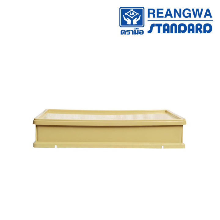 reangwa-standard-ลังเบเกอรี่ใหญ่-25-ลิตร-กล่องใส่ขนม-ถาดโดนัท-rw-8228-สีครีม