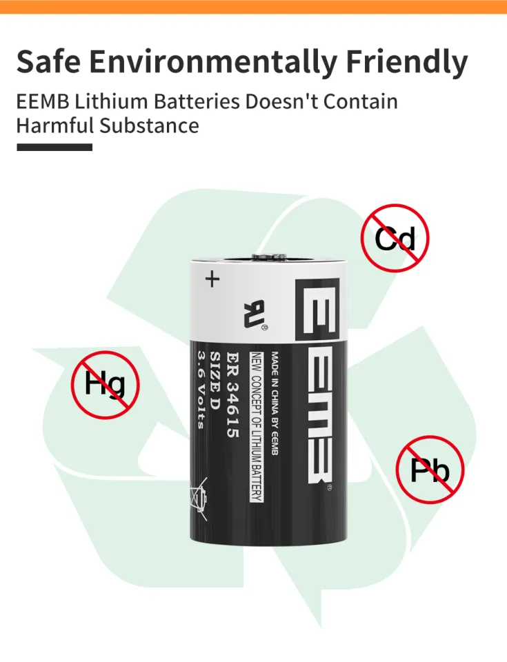 EEMB 3.6V Lithium Battery ER34615 size D Top Quality Primary