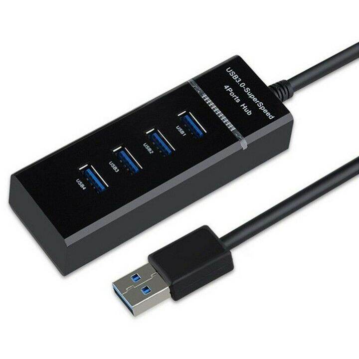 สายฮับ-usb-3-0-4พอร์ตขยายอะแดปเตอร์-usb-สำหรับโน็คบุคตั้งโต๊ะอุปกรณ์เสริมสำหรับ-pc-คอมพิวเตอร์ตัวแยก-usb-feona