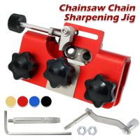 HOTZ Chainsaw Sharpener With 1 Grinder Stones Chainsaw Chain Sharpening Jig Chain Saw Sharpen Tool For Most Chain Saws Electric Saws