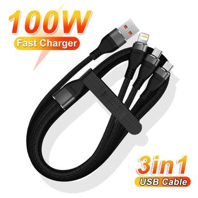 Chaunceybi 100W USB Fast Charger Cable iPhone 14 13 12 Type C Lightning Charging Wire
