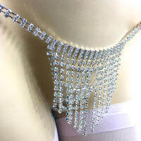 Sparkling Body Jewelry Glittering Body Chain Sexy Body Chain Tassel Underwear Rhinestone Lingerie