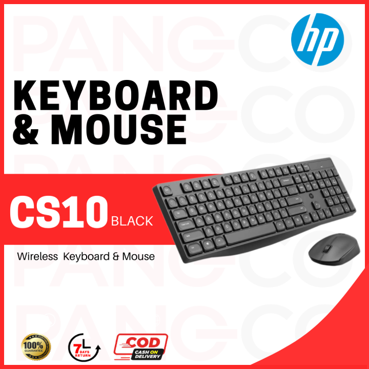 HP CS10 Wireless Keyboard Mouse Combo Gaming Office Mice & Keyboard Set